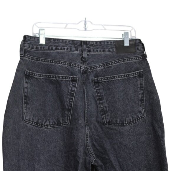 Everlane The Curvy 90's Cheeky Straight Ankle Jean Washed Black Button Fly Sz 33 - Picture 6 of 12